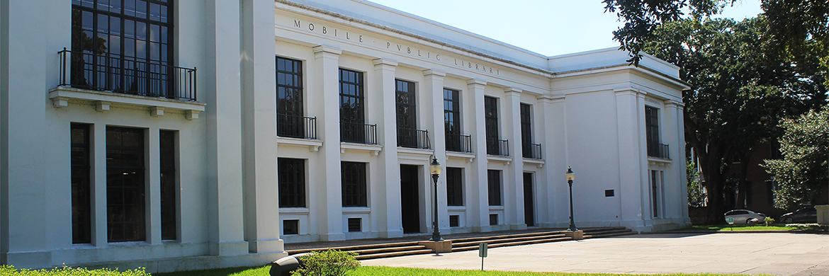 Ben May Main Library building front