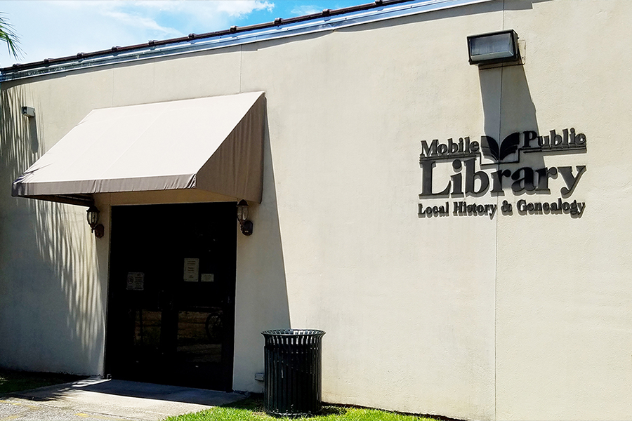 Local History and Genealogy building entrance