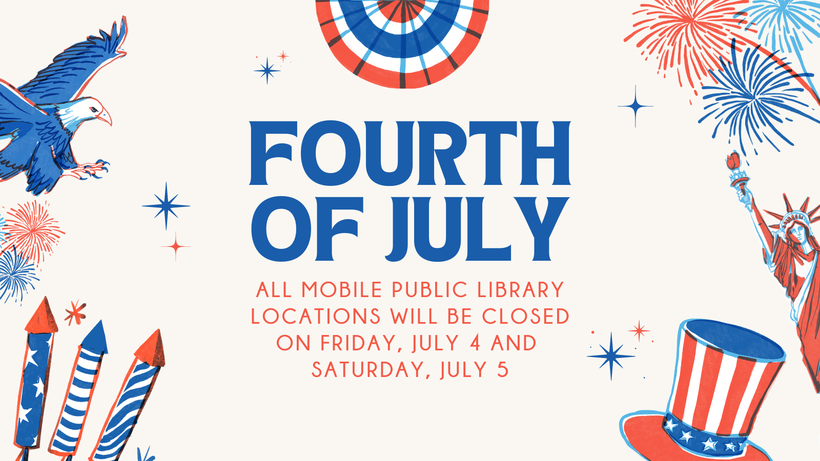 Fourth of July holiday banner