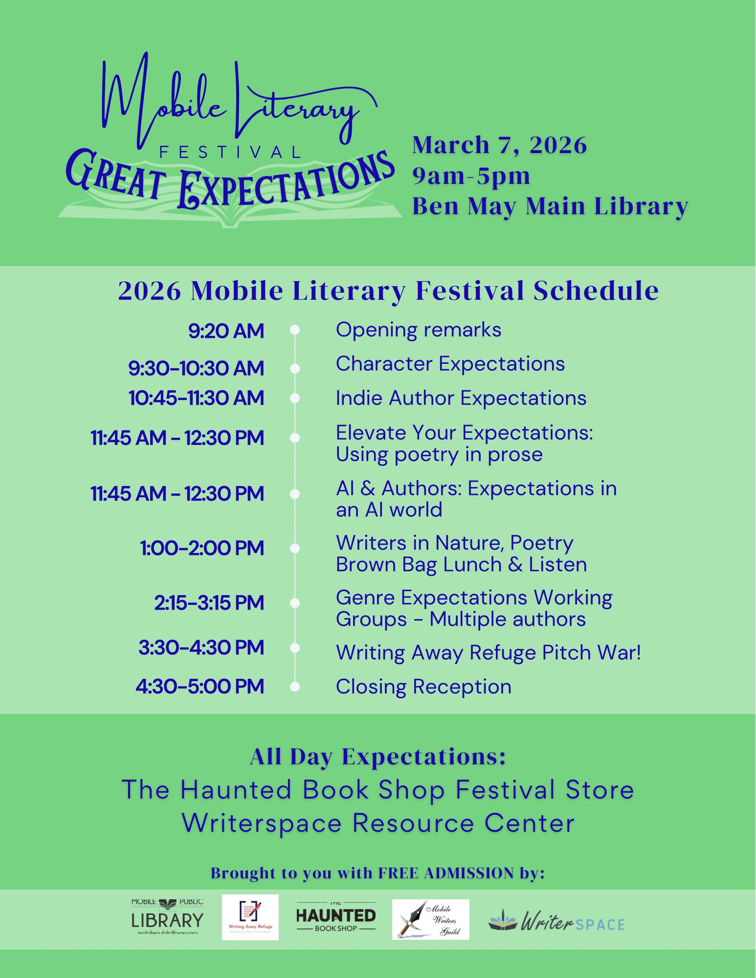 Mobile Literary Festival 2026 Schedule
