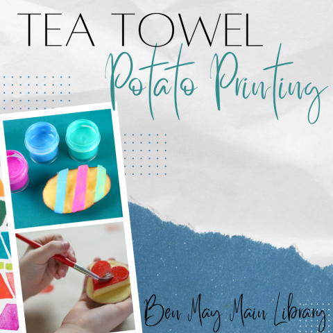 Tea Towel Potato Printing at Main
