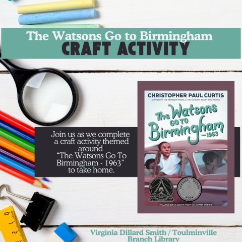 Watson's Go to Birmingham Craft Activity Calendar