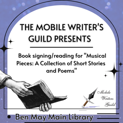 Mobile Writer's Guild book signingreading for Musical Pieces A Collection of Short Stories and Poems