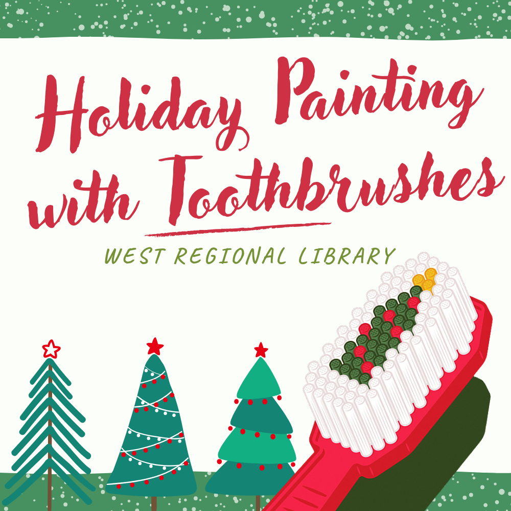 Holiday Painting with Toothbrushes