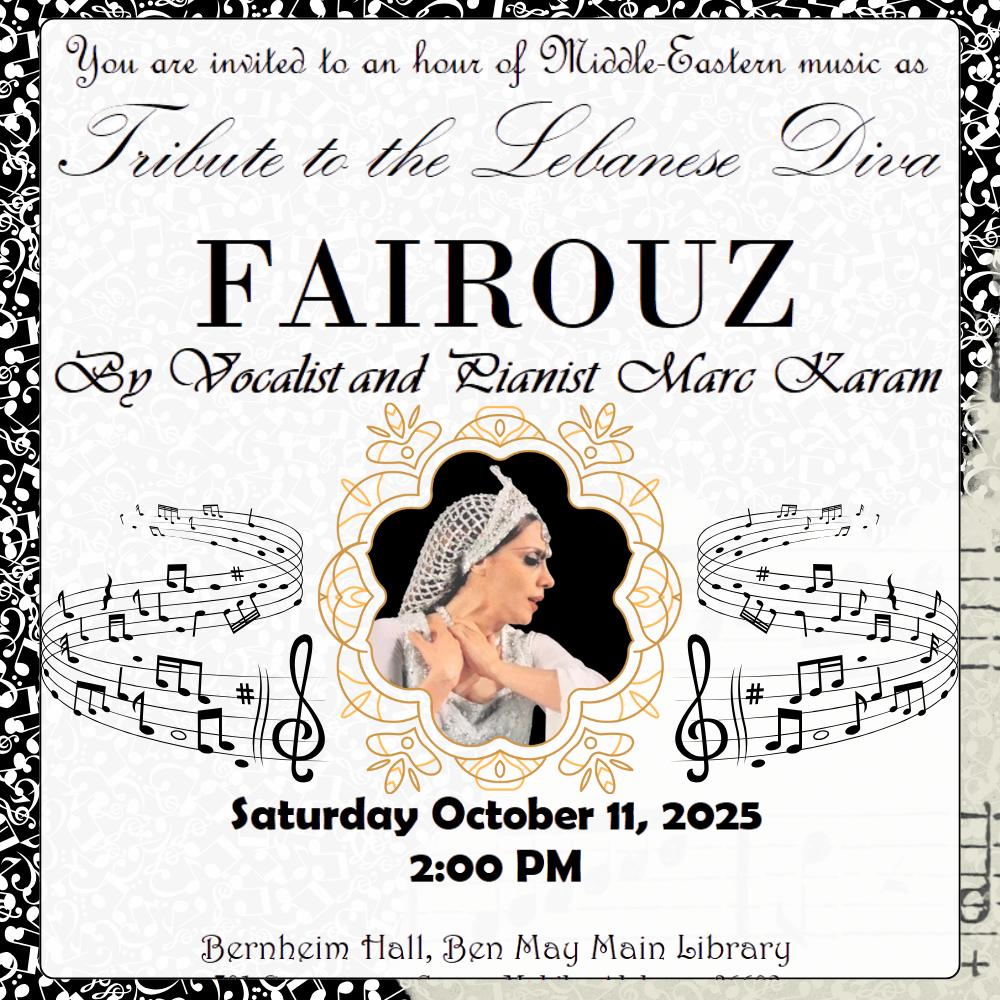 Tribute to the Lebanese Diva FAIROUZ by Vocalist and Pianist Marc Karam