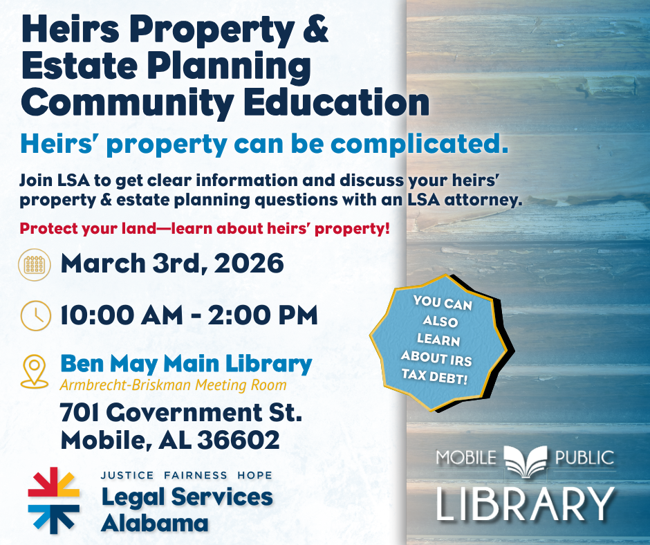 Heirs Property & Estate Planning Community Education 