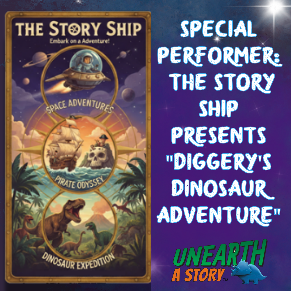 Special Performer: Story Ship shows "Diggery's Dinosaur Adventure"